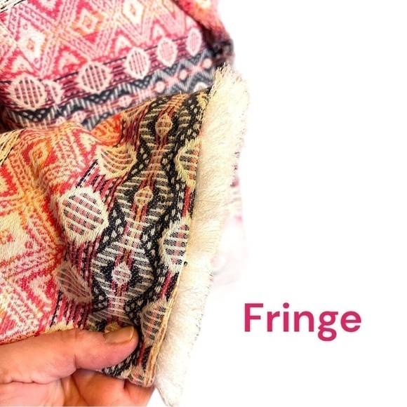 TAHARI by Arthur S Levine Bohemian Print Fringe Open Front Jacket Blazer - Picture 8 of 12